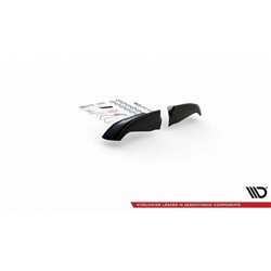 Maxton - Lames De Pare-Chocs Avant Latérales + Lame Du Pare-Chocs Avant BMW M5 / 5 M-Pack E39 Noir Brillant