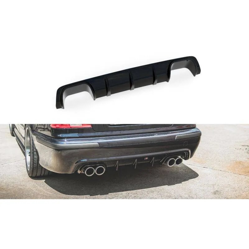 Maxton - Diffuseur Arrière Complet BMW M5 / 5 M-Pack E39 Noir Brillant