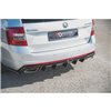 Maxton - Rajout Du Pare-Chocs Arriere V.2 Skoda Octavia RS Mk3 / Mk3 FL Hatchback / Estate Noir Brillant \ Diesel