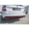 Maxton - Rajout Du Pare-Chocs Arriere V.2 Skoda Octavia RS Mk3 / Mk3 FL Hatchback / Estate Noir Brillant \ Diesel