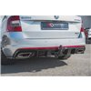 Maxton - Rajout Du Pare-Chocs Arriere V.2 Skoda Octavia RS Mk3 / Mk3 FL Hatchback / Estate Noir Brillant \ Diesel