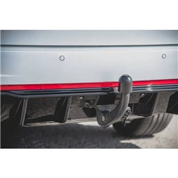 Maxton - Rajout Du Pare-Chocs Arriere V.2 Skoda Octavia RS Mk3 / Mk3 FL Hatchback / Estate Noir Brillant \ Diesel