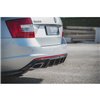 Maxton - Rajout Du Pare-Chocs Arriere V.2 Skoda Octavia RS Mk3 / Mk3 FL Hatchback / Estate Noir Brillant \ Diesel