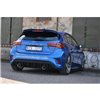 Maxton - Rajout Du Pare-Chocs Arriere Avec Échappement Ford Focus ST-Line Mk4 Noir Brillant \ Poutre de torsion