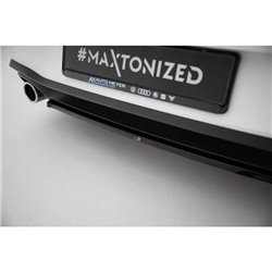 Maxton - Arriere Lame Volkswagen Golf GTI Mk8 Noir Brillant
