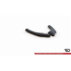 Maxton - Lames De Pare-Chocs Arrière Latérales V.1 Volkswagen Golf GTI / GTE Mk8 Noir Brillant