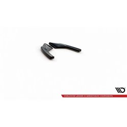 Maxton - Lames De Pare-Chocs Arrière Latérales V.1 Volkswagen Golf GTI / GTE Mk8 Noir Brillant