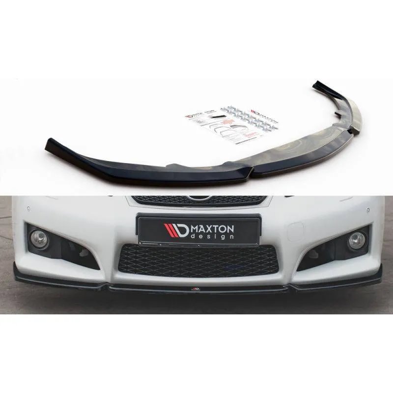 Maxton - Lame Du Pare-Chocs Avant V.1 Lexus IS F Mk2 Noir Brillant