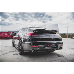 Maxton - Diffuseur Arrière Complet Porsche Panamera Turbo 970 Facelift Noir Brillant