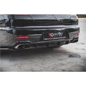 Maxton - Diffuseur Arrière Complet Porsche Panamera Turbo 970 Facelift Noir Brillant