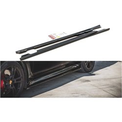 Maxton - Rajouts Des Bas De Caisse V.1 Porsche Panamera Turbo 970 Facelift Noir Brillant