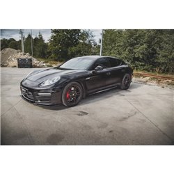 Maxton - Rajouts Des Bas De Caisse V.1 Porsche Panamera Turbo 970 Facelift Noir Brillant