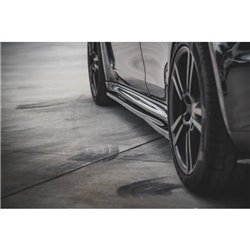 Maxton - Rajouts Des Bas De Caisse V.1 Porsche Panamera Turbo 970 Facelift Noir Brillant