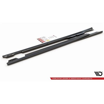Maxton - Rajouts Des Bas De Caisse V.1 Porsche Panamera Turbo 970 Facelift Noir Brillant
