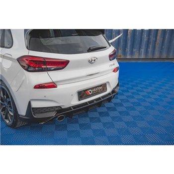 Maxton - Diffuseur Arrière Complet V.3 Hyundai I30 N Mk3 Hatchback Noir Brillant