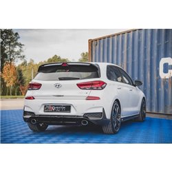 Maxton - Diffuseur Arrière Complet V.3 Hyundai I30 N Mk3 Hatchback Noir Brillant
