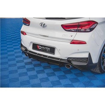 Maxton - Diffuseur Arrière Complet V.3 Hyundai I30 N Mk3 Hatchback Noir Brillant