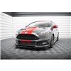Maxton - Lame Du Pare-Chocs Avant V.5 Ford Focus ST Mk3 Facelift Noir Brillant