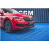 Maxton - Lame Du Pare-Chocs Avant V.2 Skoda Kamiq Mk1 Noir Brillant
