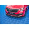 Maxton - Lame Du Pare-Chocs Avant V.2 Skoda Kamiq Mk1 Noir Brillant