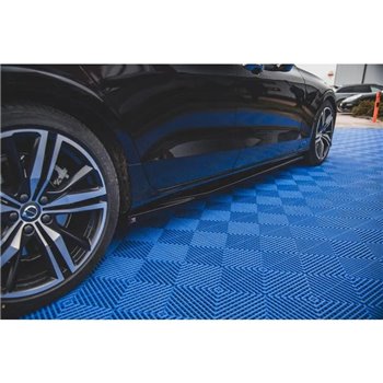Maxton - Rajouts Des Bas De Caisse V.1 Volvo S60/V60 R-Design Mk3 Noir Brillant