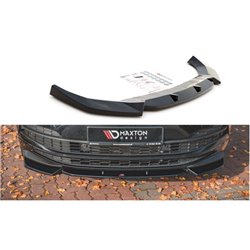 Maxton - Lame Du Pare-Chocs Avant Skoda Karoq Sportline Noir Brillant