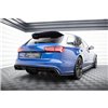 Maxton - Lames De Pare-Chocs Arrière Latérales V.2 Audi RS6 C7 / C7 Facelift Noir Brillant
