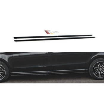 Maxton - Rajouts Des Bas De Caisse V.1 Mercedes-Benz V-Class Long AMG-Line W447 Noir Brillant