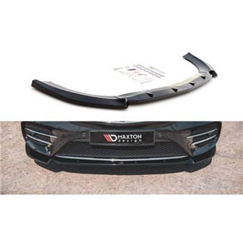 Maxton - Lame Du Pare-Chocs Avant V.3 Mercedes-Benz V-Class AMG-Line W447 Noir Brillant