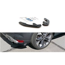 Maxton - Lames De Pare-Chocs Arrière Latérales Renault Megane Mk.4 GT-Line Noir Brillant