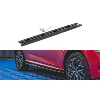 Maxton - Rajouts Des Bas De Caisse Skoda Kamiq Mk1 Noir Brillant