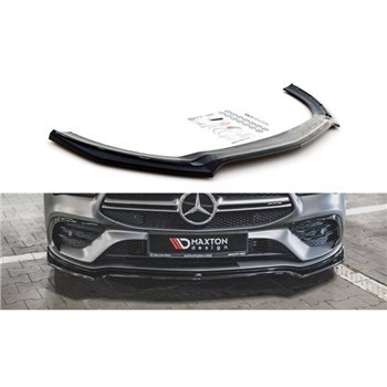 Maxton - Lame Du Pare-Chocs Avant V.1 Mercedes-AMG CLA 35 Aero C118 Noir Brillant