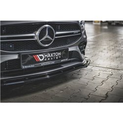 Maxton - Lame Du Pare-Chocs Avant V.2 Mercedes-AMG CLA 35 Aero C118 Noir Brillant