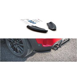Maxton - Lames De Pare-Chocs Arrière Latérales Mini Countryman Mk2 F60 JCW Noir Brillant