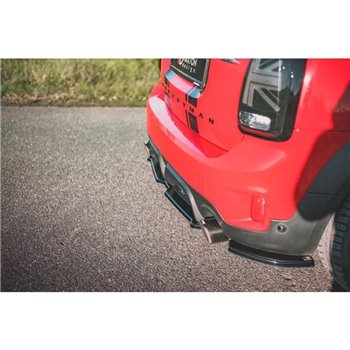 Maxton - Lames De Pare-Chocs Arrière Latérales Mini Countryman Mk2 F60 JCW Noir Brillant