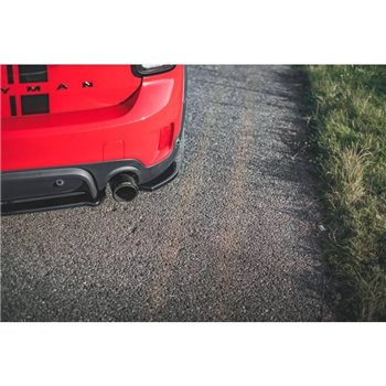 Maxton - Lames De Pare-Chocs Arrière Latérales Mini Countryman Mk2 F60 JCW Noir Brillant