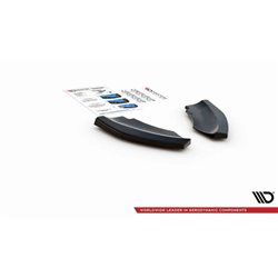 Maxton - Lames De Pare-Chocs Arrière Latérales Mini Countryman Mk2 F60 JCW Noir Brillant