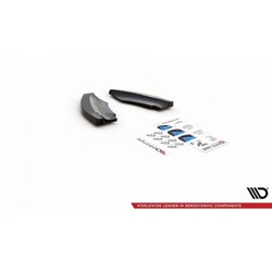 Maxton - Lames De Pare-Chocs Arrière Latérales Mini Countryman Mk2 F60 JCW Noir Brillant