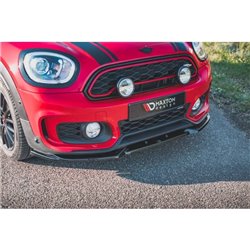 Maxton - Lame Du Pare-Chocs Avant V.1 Mini Countryman Mk2 F60 JCW Noir Brillant