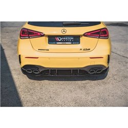 Maxton - Lames De Pare-Chocs Arrière Latérales Mercedes-AMG A 45 S Aero Pack W177 Noir Brillant