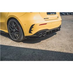 Maxton - Lames De Pare-Chocs Arrière Latérales Mercedes-AMG A 45 S Aero Pack W177 Noir Brillant