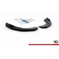 Maxton - Lames De Pare-Chocs Arrière Latérales Mercedes-AMG A 45 S Aero Pack W177 Noir Brillant