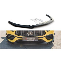 Maxton - Lame Du Pare-Chocs Avant V.1 Mercedes-AMG A 45 S Aero Pack W177 Noir Brillant