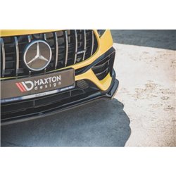 Maxton - Lame Du Pare-Chocs Avant V.1 Mercedes-AMG A 45 S Aero Pack W177 Noir Brillant