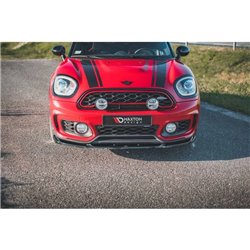 Maxton - Lame Du Pare-Chocs Avant V.2 Mini Countryman Mk2 F60 JCW Noir Brillant