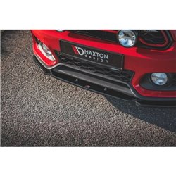 Maxton - Lame Du Pare-Chocs Avant V.2 Mini Countryman Mk2 F60 JCW Noir Brillant