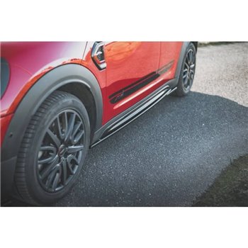 Maxton - Rajouts Des Bas De Caisse Mini Countryman Mk2 F60 JCW Noir Brillant