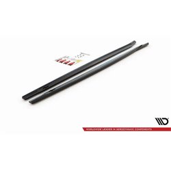 Maxton - Rajouts Des Bas De Caisse Mini Countryman Mk2 F60 JCW Noir Brillant