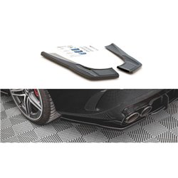 Maxton - Lames De Pare-Chocs Arrière Latérales Mercedes-AMG CLA 35 Aero / 45 Aero C118 Noir Brillant