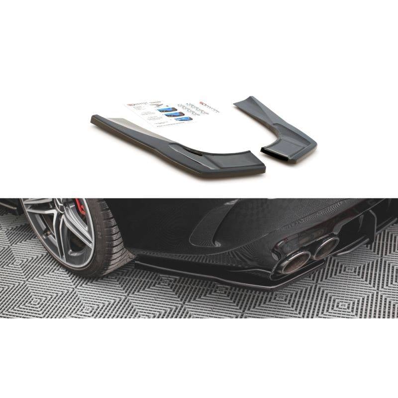 Maxton - Lames De Pare-Chocs Arrière Latérales Mercedes-AMG CLA 35 Aero / 45 Aero C118 Noir Brillant
